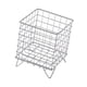 thumbnail image 3 of Organizador de escritorio Cesta de almacenamiento de hierro Caja de almacenamiento de papelería compacta y conveniente Plata, 3 of 9
