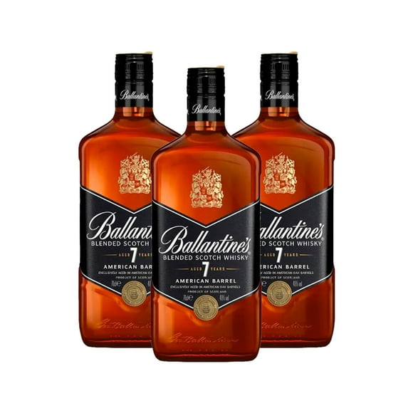 Pack De 3 Whisky Ballantines 7 Años 700Ml