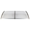 thumbnail image 5 of Aimee Lii 40" x 80" Door Window Awning Polycarbonate Cover Front Door Outdoor Patio Awning Canopy UV Rain Snow Protection Hollow Sheet Silver & Gray, 5 of 15