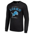 thumbnail image 2 of Men's Starter Black Detroit Lions Long Sleeve T-Shirt, 2 of 3