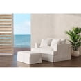 thumbnail image 2 of Sunset Trading Newport 52" Fabric Slipcover for Chair & A Half w Ottoman / White, 2 of 8