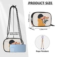 thumbnail image 4 of FORMRS Mini Crossbody Bag for Women Adjustable Rope Shoulder Casual Phone Purse, Cartoon Flowers, 4 of 7