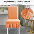 thumbnail image 2 of LKJYER Dining Chair Covers with Skirt Stretch Universal Dining Room Chair Slipcovers Removable Washable Parsons Chair Cover for Kitchen Wedding Party Banquet Hotel, 2 of 7