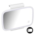 thumbnail image 3 of LED Sun Visor Mirror Touch Screen Surround Lighting Vanity with Retractable Back for Car Makeup Universal ABS Material, 3 of 7
