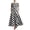 Black 06, variant on Karymi Stripe Boat Neck Short Sleeve Midi Dress, Vertical & Diagonal Stripe Patchwork Side Pockets Flowy A-Line Casual Sundress Plus Size Dresses