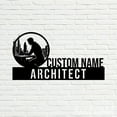 thumbnail image 4 of Handmadetneonsign Architect Metal Nameplate, Architect Desk Nameplate, Architect Desk Name Plate Decor, 4 of 5