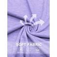 thumbnail image 5 of Women's Plus Size Summer Tops Flowy Sleeveless Shirts Trendy V Neck Polo Tank Purple 2X, 5 of 6