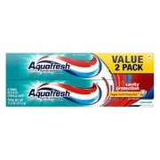 2 Pack - AquaFresh Cool Mint Toothpaste Cavity Protection 5.6 Oz Each