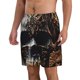 thumbnail image 2 of Balery Gold Pattern Black Skull Traje de Baño Estilo Hawaiano para Hombre, Shorts de Secado Rápido con Bolsillos-3X-Large, 2 of 6