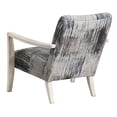 thumbnail image 4 of Uttermost Watercolor Contemporary Fabric and Wood Accent Chair in Blue/Gray, 4 of 5