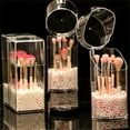 thumbnail image 2 of Clear Makeup Brush Holder Clear Bathroom Storage Case for Cosmetics, 2 of 20