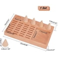 thumbnail image 2 of Wood Ring Display Wooden Finger Ring Display Tray Earring Jewelry Storage Holder Stand with 5 Pcs Cones for DIY Finger Ring Earring Jewelry Trinket Small Item 5.9×8.7×5.9"(15×22×15cm), 2 of 6