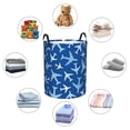 thumbnail image 3 of Lsque Airplanes in the Sky pattern Laundry Hamper Basket, Tall Woven Rope Hamper Basket for Clothes, Lightweight Storage Basket, Collapsible Waterproof-Medium, 3 of 8