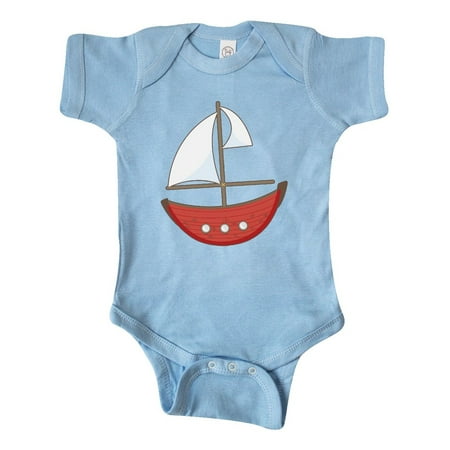 

Inktastic Red Sailboat Gift Baby Boy or Baby Girl Bodysuit