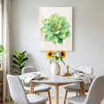 thumbnail image 6 of Canvas Wall Art Green Succulent Canvas Art Print Green Leaves Plants Abstract Art Pictures Wall Decor for Living Room Bedroom Artwork Decorations Stretched Framed Ready to Hang 8"x10", 6 of 9