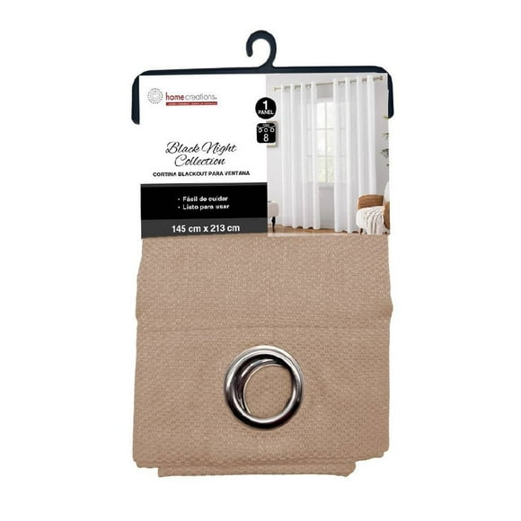Cortina para Ventana Home Creations Blackout Beige