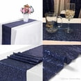thumbnail image 6 of JYFLZQ Navy Blue Sequin Table Runners 12 x 108 inch Pack of 5 Glitter Sparkly Metallic Table runners For Parties, 6 of 6