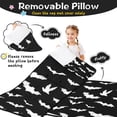 thumbnail image 3 of Halloween Bat Silhouettes Toddler Nap Mats for Kids Preschool,50"x20" Sleeping Mat Bag or Kids,Toddler Sleeping Bag,Toddler Nap Mat or Daycare, 3 of 6