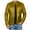 Yellow, variant on Kctiaxy Mens Leather Jacket Causal Long Sleeve Stand Collar Motorcycle Jackets Solid Color Vintage Print Fashion Lightweight Zip Up Biker Jacket Coat with Pockets