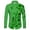 B-Green, variant on Mens Shirts Saint Patrick's Day Digital Print Long Sleeve Button Lapel Men's Casual Top