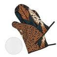 thumbnail image 2 of ZICANCN Oven Mitts and Pot Holders Sets, Fierce Leopard Forest Partner Baking Sets Kitchen Heat Resistant 4 Pieces, 2 of 8