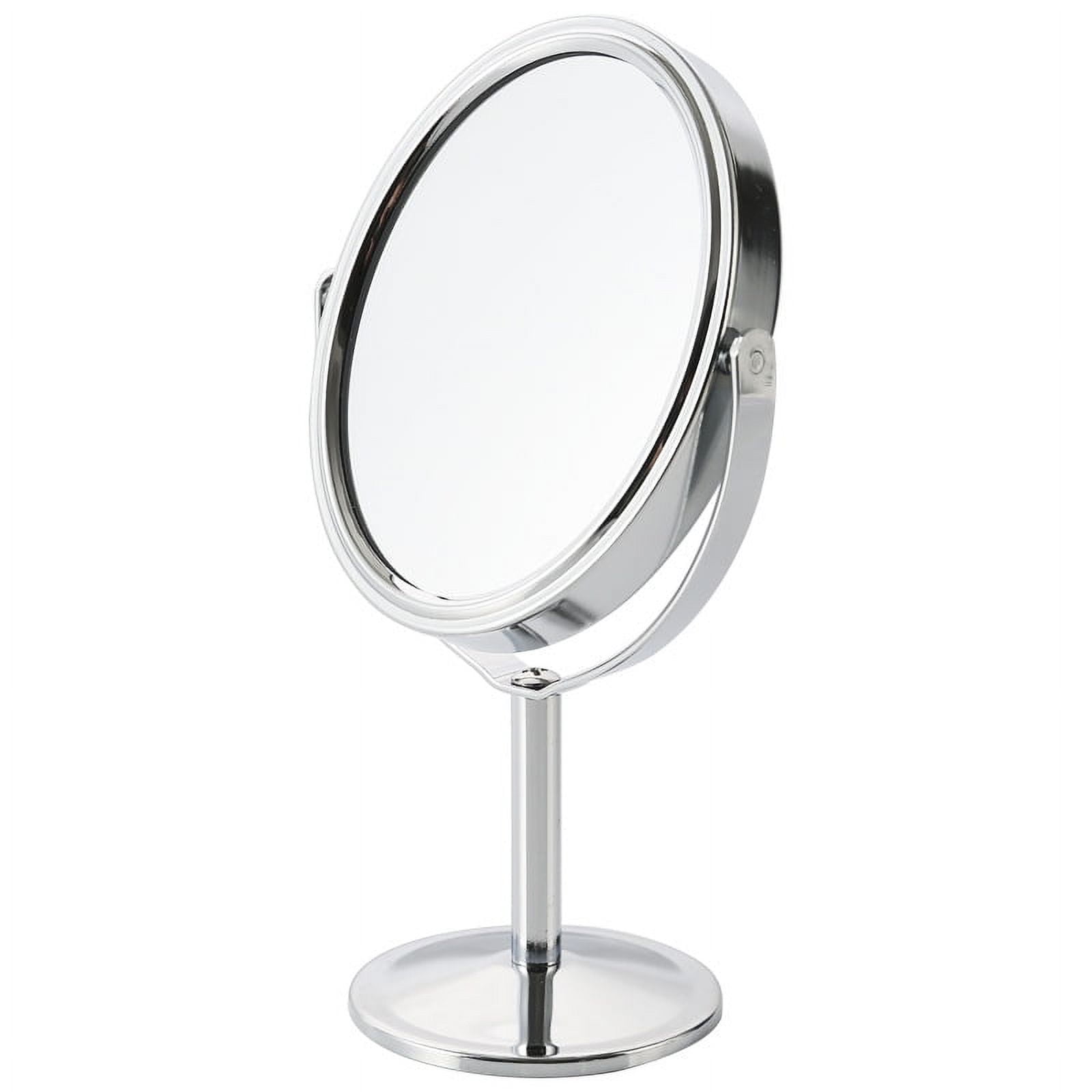 Vintage Heart Makeup Mirror - Two-Sided, 360 Swivel, Acrylic Desk Or Travel Vanity Mirror