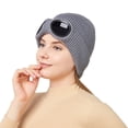thumbnail image 5 of Cyberpunk Mask Hat Warm Wool Hat Ski Mask, Men's and Women's Windproof Glasses, Plush Ski Knitted Hat in Autumn and Winter - grey, 5 of 6