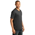 thumbnail image 4 of Port & Co Adult Male Men Plain Short Sleeves T-Shirt Dark Hthr Grey X-Large, 4 of 6