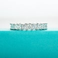 thumbnail image 3 of AnuClub 5 Carat Princess Cut Moissanite Wedding Band 14K Gold Plated 925 Sterling Silver Eternity Rings for Women, 3 of 6