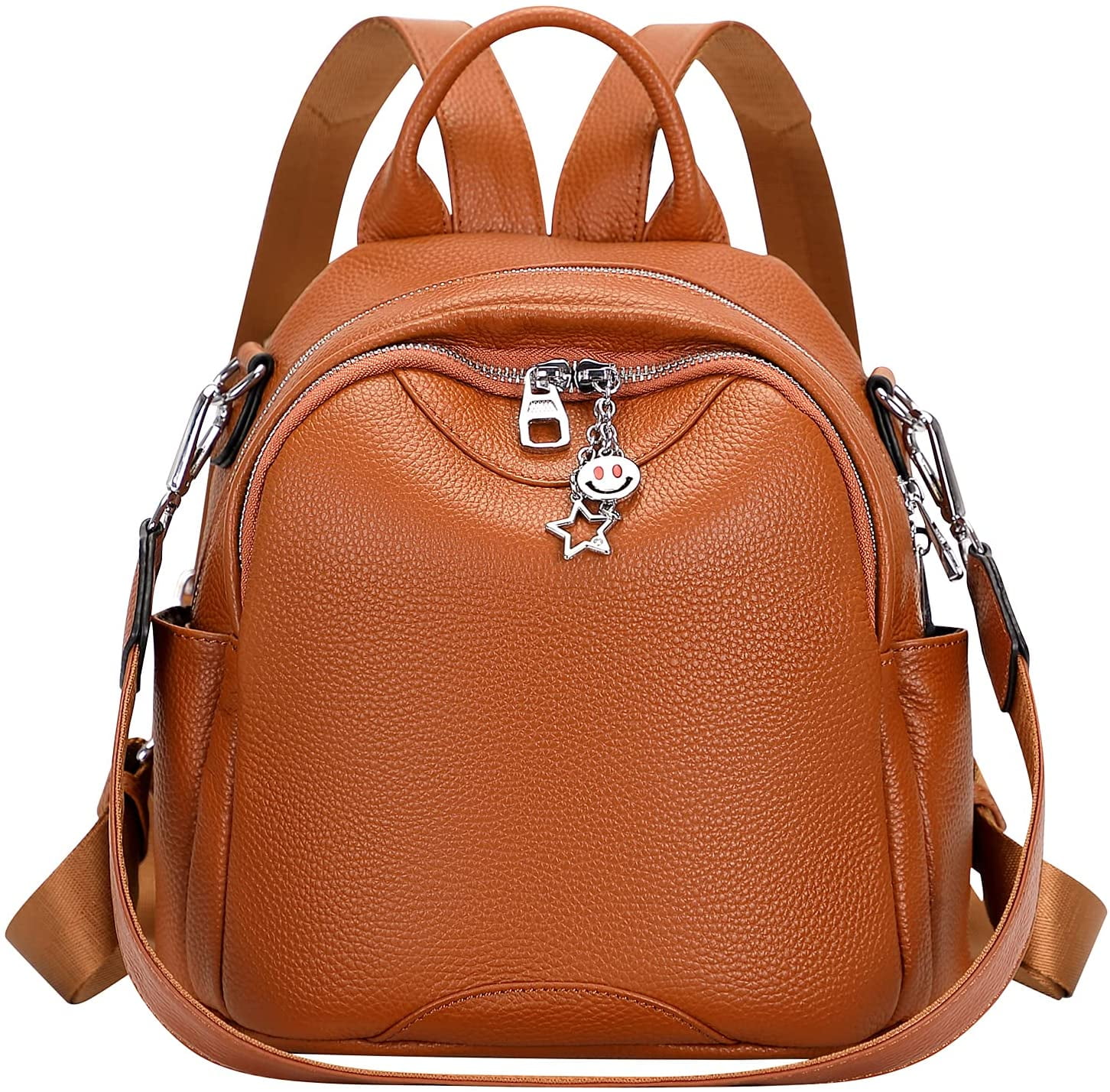 ALTOSY Small Genuine Leather Backpack Purse for Ladies Rucksack