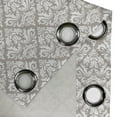 thumbnail image 4 of Ambesonne Damask Grommet Curtain, Oriental Tile, 50" x 108", Taupe White, 4 of 6