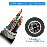 TechMatte USB 3.0 Type-C to Type-A (USB-C to USB) Charging Cable (3 Feet, Black)
