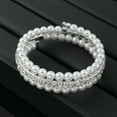 thumbnail image 4 of HOOUN Women Multilayer Wrist Bracelet Shining Bling Pearl Crystal&nbsp;Party Wedding 0411-2, 4 of 8