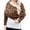 Coffee, variant on CAIVO Women Fashion Casual Autumn Winter Outdoor Solid Color Hollow Thickened Comfortable Double Sleeve Shawl Scarf With Sleeve Sweater Scarf Vintage Shawls Wraps