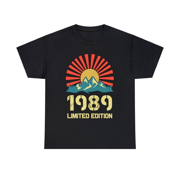 Vintage 1989 Limited Edition 1989 Birthday Shirts for Men Big and Tall Tshirts Shirts for Men