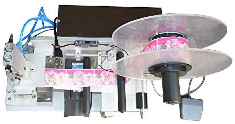 INTBUYING Semi-Automatic Flat Plane Labeling Machine Suitable For Kinds of Flat Surface Labeler Label Applicator Machine 110V
