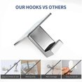 thumbnail image 4 of Towel hook self-adhesive without drilling, stainless steel wall hook towel hook ideal for kitchen bathroom towel holder bedroom, 2 pieces-chrome, 4 of 5