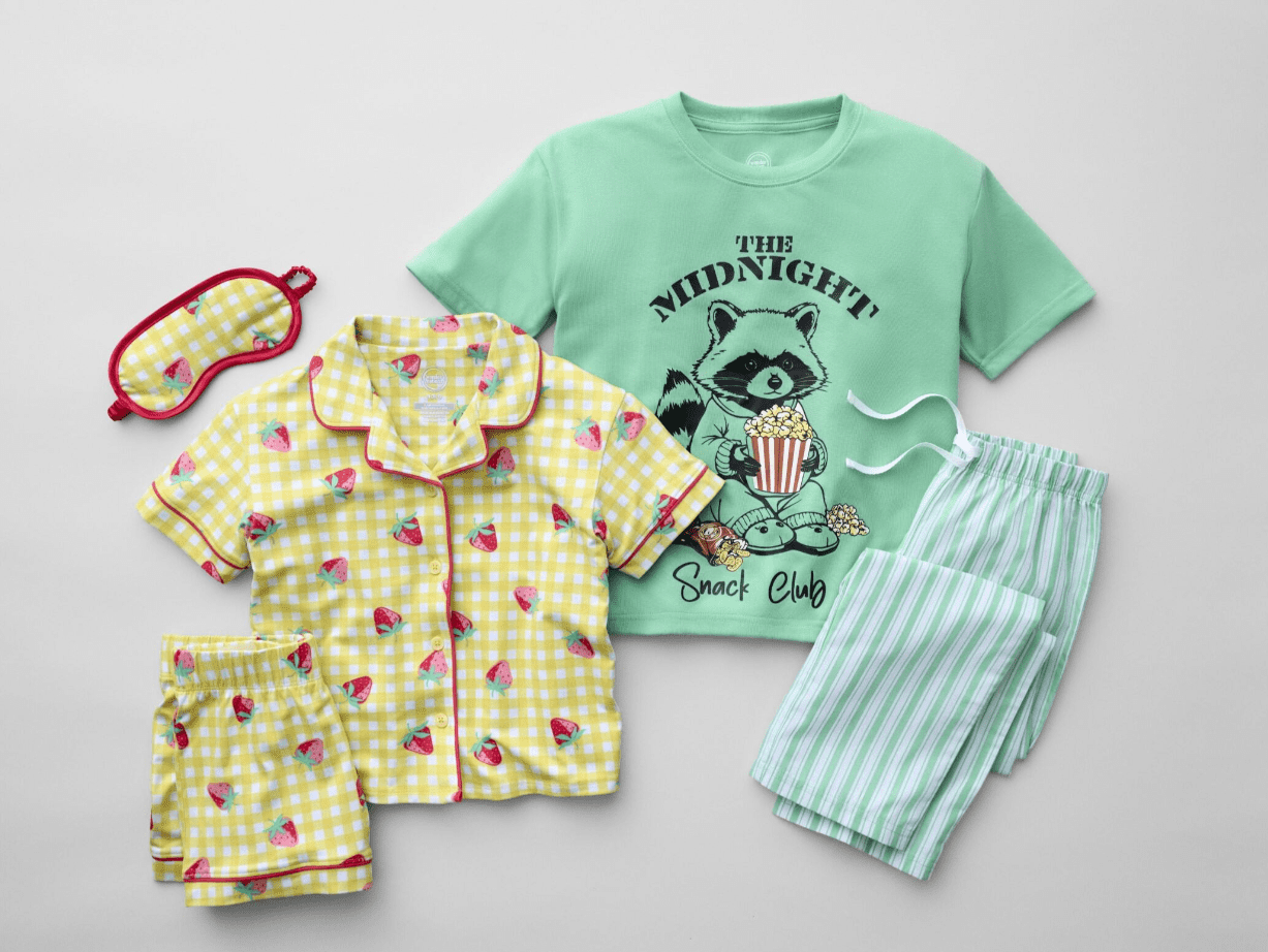 Wonder Nation Boys Knit Tee and Poplin Pants Pajama Set, 2-Piece, Sizes 4-18