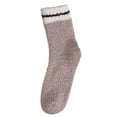 thumbnail image 2 of Winter Plush Insulated House Socks Colorful Coral Fleece Sleep Socks, 2 of 4