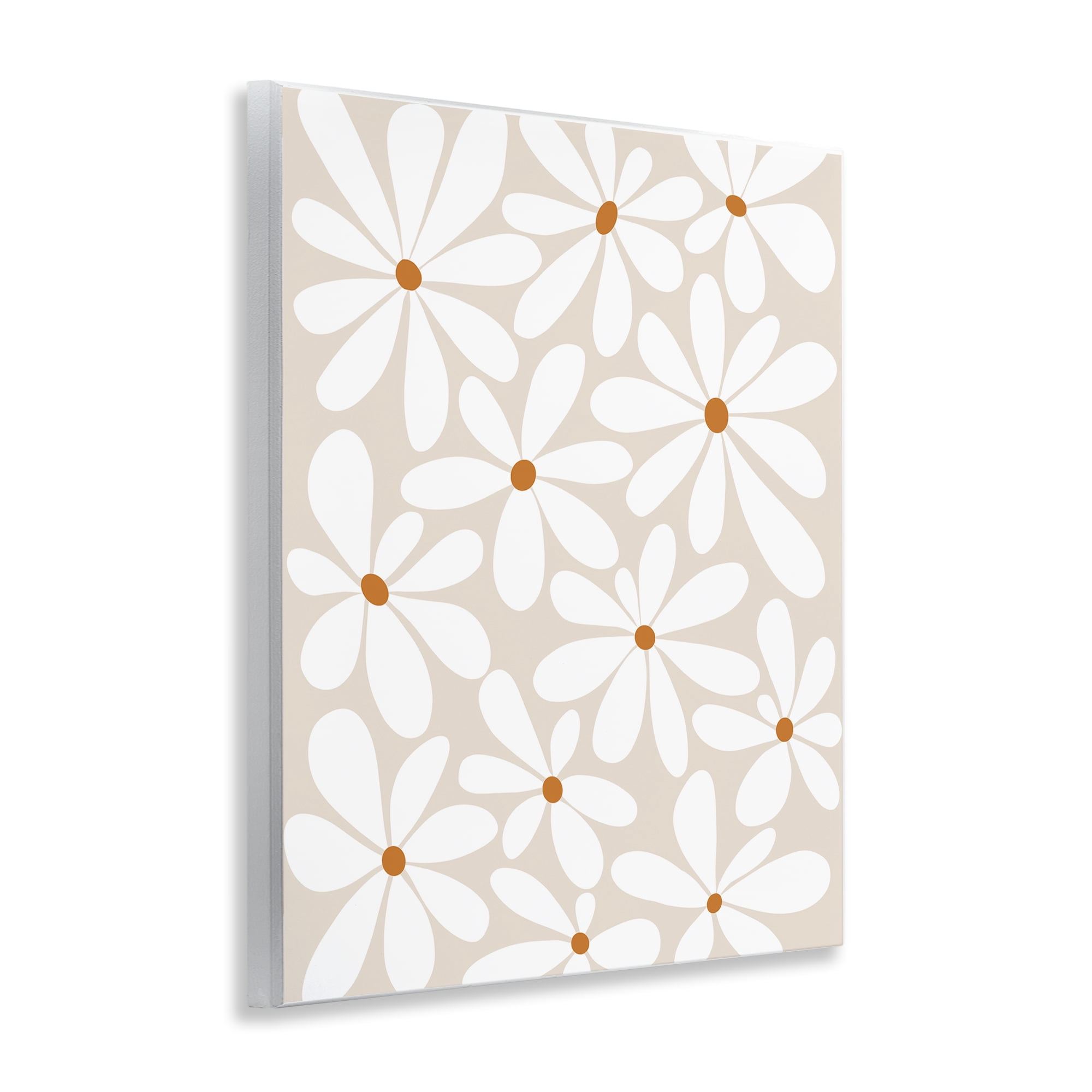 Stupell Industries Beige & White Daisies Wall Plaque Art, design by Susan Ball