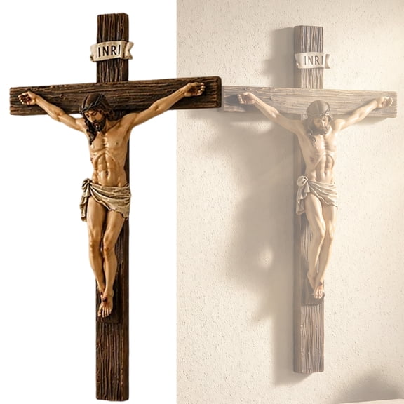 Catholic Crucifix Wall Cross Jesus Wall Art Crucifix Cross for Wall Back to School Catholic Gift Religious Altar Home Decor
