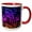Red/White, variant on 3drose, Dancing Neon Lights of Blue, Purple, Red and Gold, 11oz Mug
