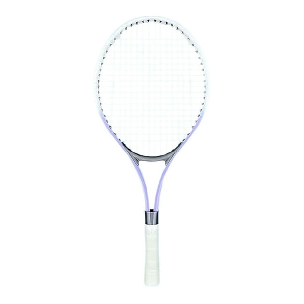 Raqueta de tenis de 23 pulgadas, ligera, con mango resistente a los golpes, deportiva. Púrpura