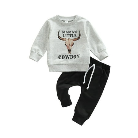 

Glonme Infant 2Pcs Outfit Suit Animal Print Fall Outfits Crew Neck Top And Pant Set Home Elastic Waist Pants Sets Casual Long Sleeve Light Grey 90cm