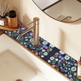 thumbnail image 2 of Yayeee Faucet Mat for Kitchen Sink 14.7" Diatomite Long Splash Guard Pad, Bloom Flowers, 2 of 7