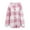 N171-Pink, variant on NAFUU Womens Fleece Jacket Button Up Checkered Hooded Casual Coats Fall Winter Fuzzy Fleece Jackets Warm Coat Outerwear With Pockets Women Warm Coats