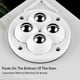 thumbnail image 3 of Juego de 4 Bolas Silenciosas Yuxing con Base de Polea Autoadhesiva Color Blanco, 3 of 5