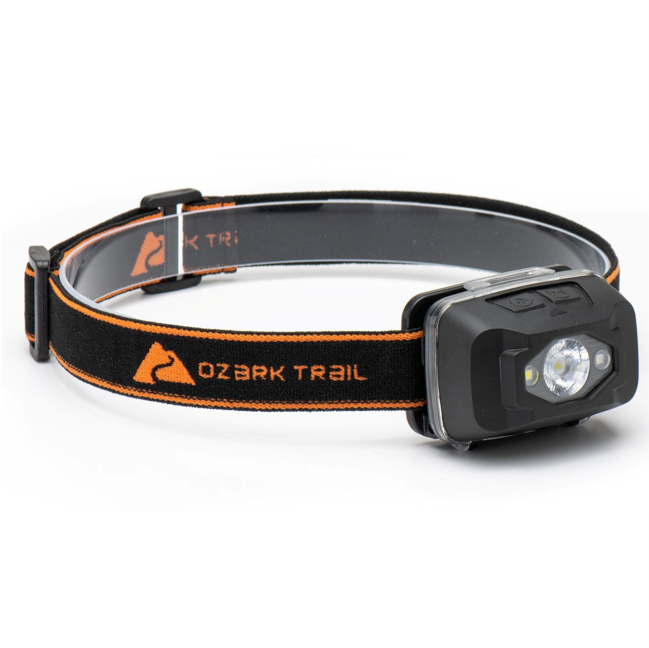 Ozark Trail 500 Lumen LED Headlamp with Hybrid Power (Alkaline and Rechargeable Batteries)-Black