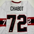 thumbnail image 2 of Autographed/Signed Thomas Chabot Ottawa White Hockey Jersey JSA COA, 2 of 4
