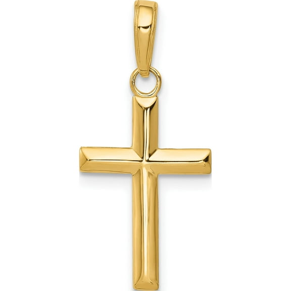 10K Small Cross Pendant Yellow Gold Material Glistening Opulent Exquisite A classic choice for celebrating love and achievement